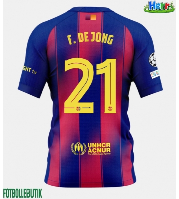Barcelona Frenkie de Jong #21 Hemmatröja 2025-26 Kortärmad